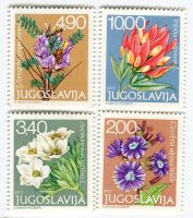 Briefmarken "Blumen". Jugoslawien.