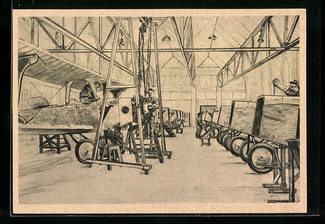 Foto & Poster: Augsburg, Bayerische Flugzeugwerke AG, S – Usato da Berlin venduto da bartko-reher