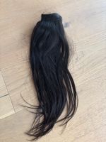 Haar Tressen Echthaar 100g Double Drawn, dunkelbraun, neu