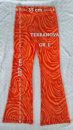 TERRANOVA Schlupfhose stretch Hose orange, Gr L, Top Zustand