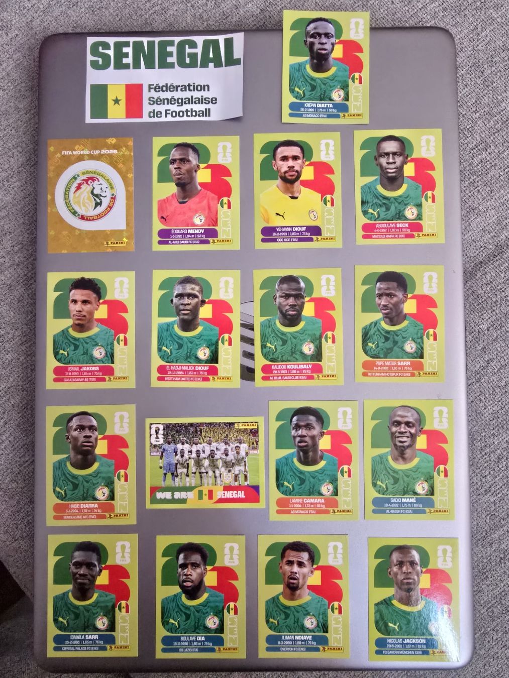 Panini Carte collezionabili: Senegal Panini WM 2026 – Nuovo (secondo la descrizione) da Zürich venduto da TutNixCH
