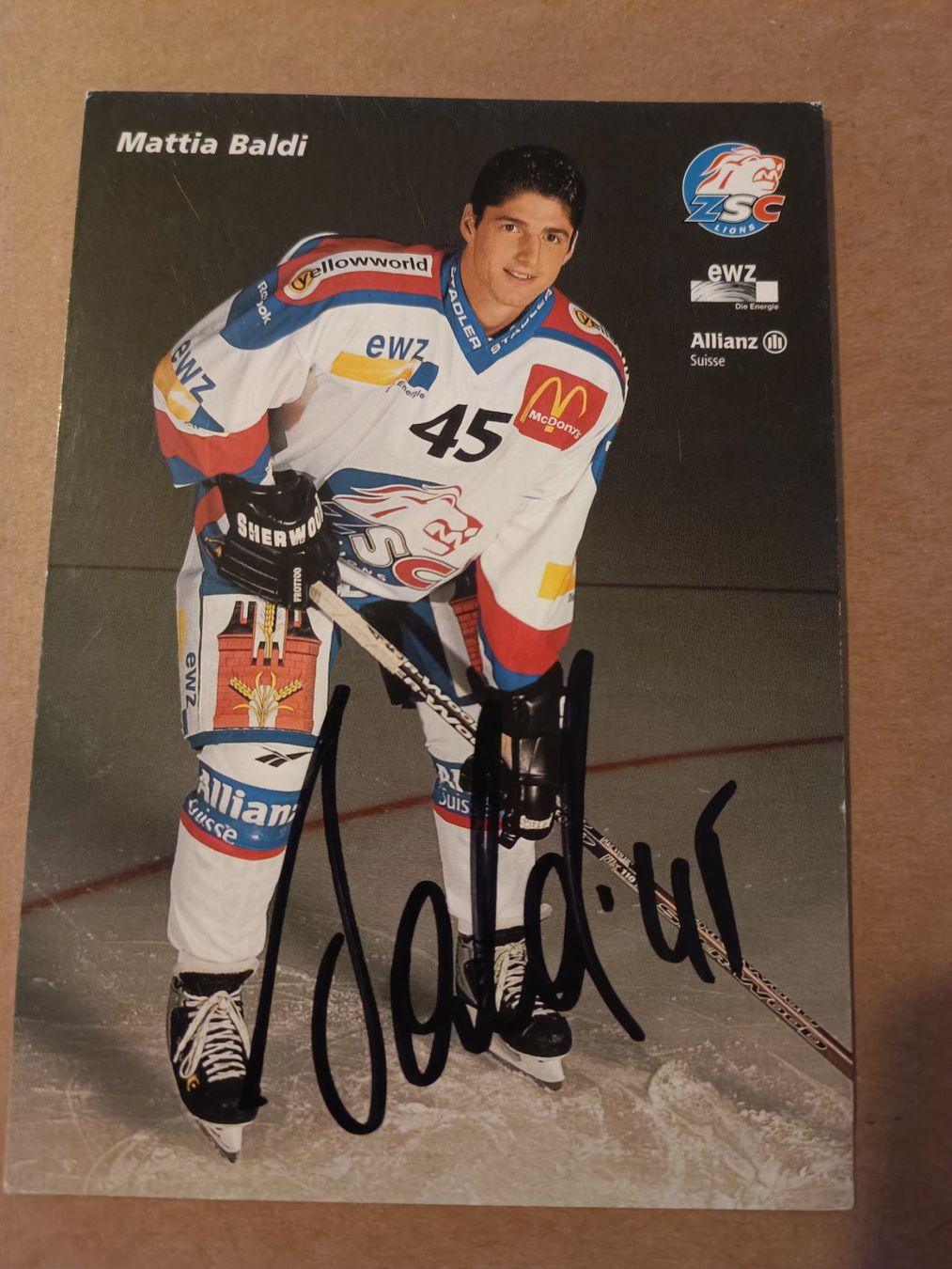 Autographes: Mattia Baldi - ZSC - handsigniert – D'occasion à Menziken par Artographs