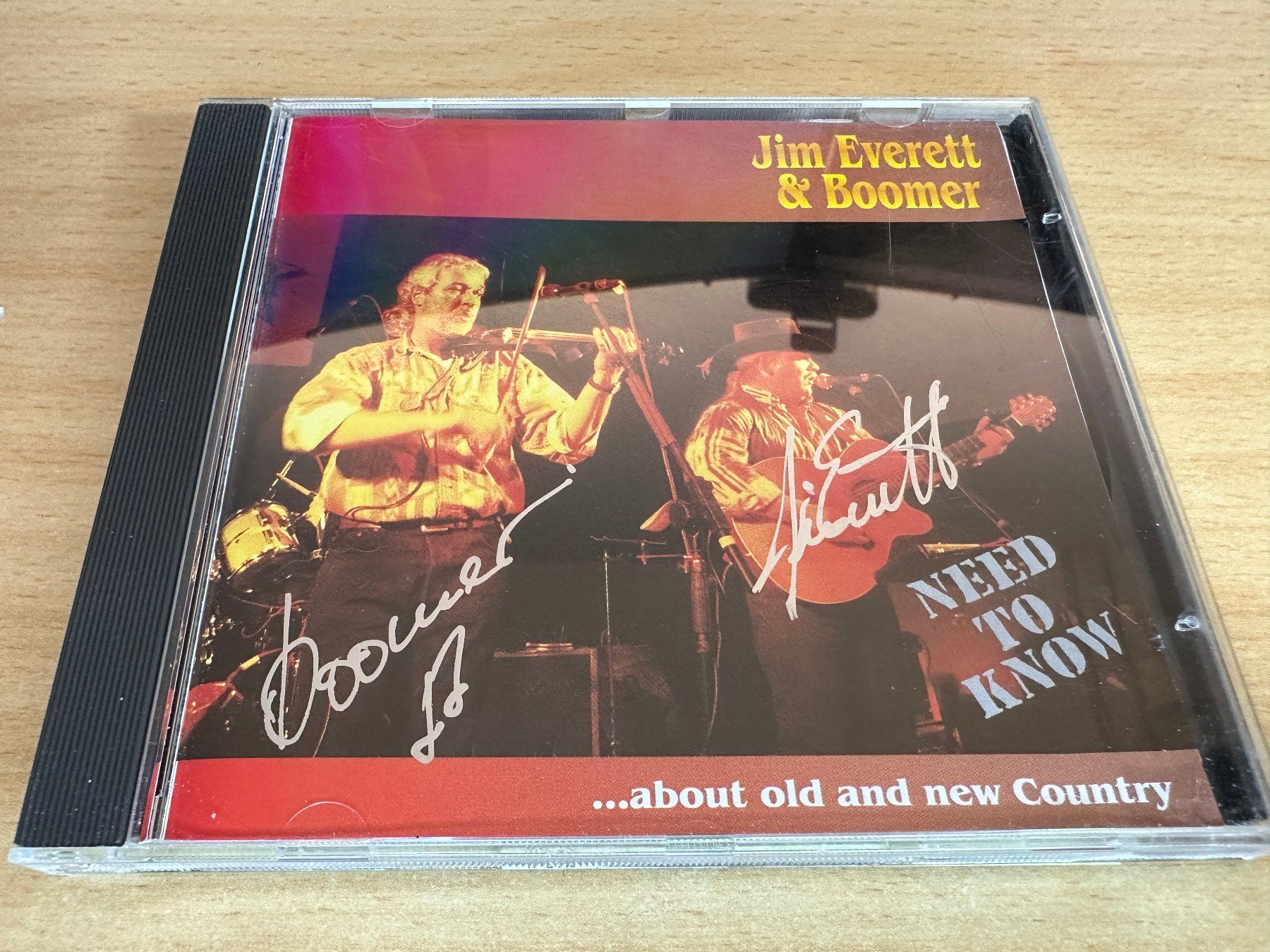 CDs: Jim Everett & Boomer - Need to Know - Signiert – Gebraucht aus Rikon im Tösstal von Alpenmutz