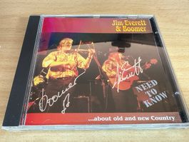 Jim Everett & Boomer - Need to Know - Signiert