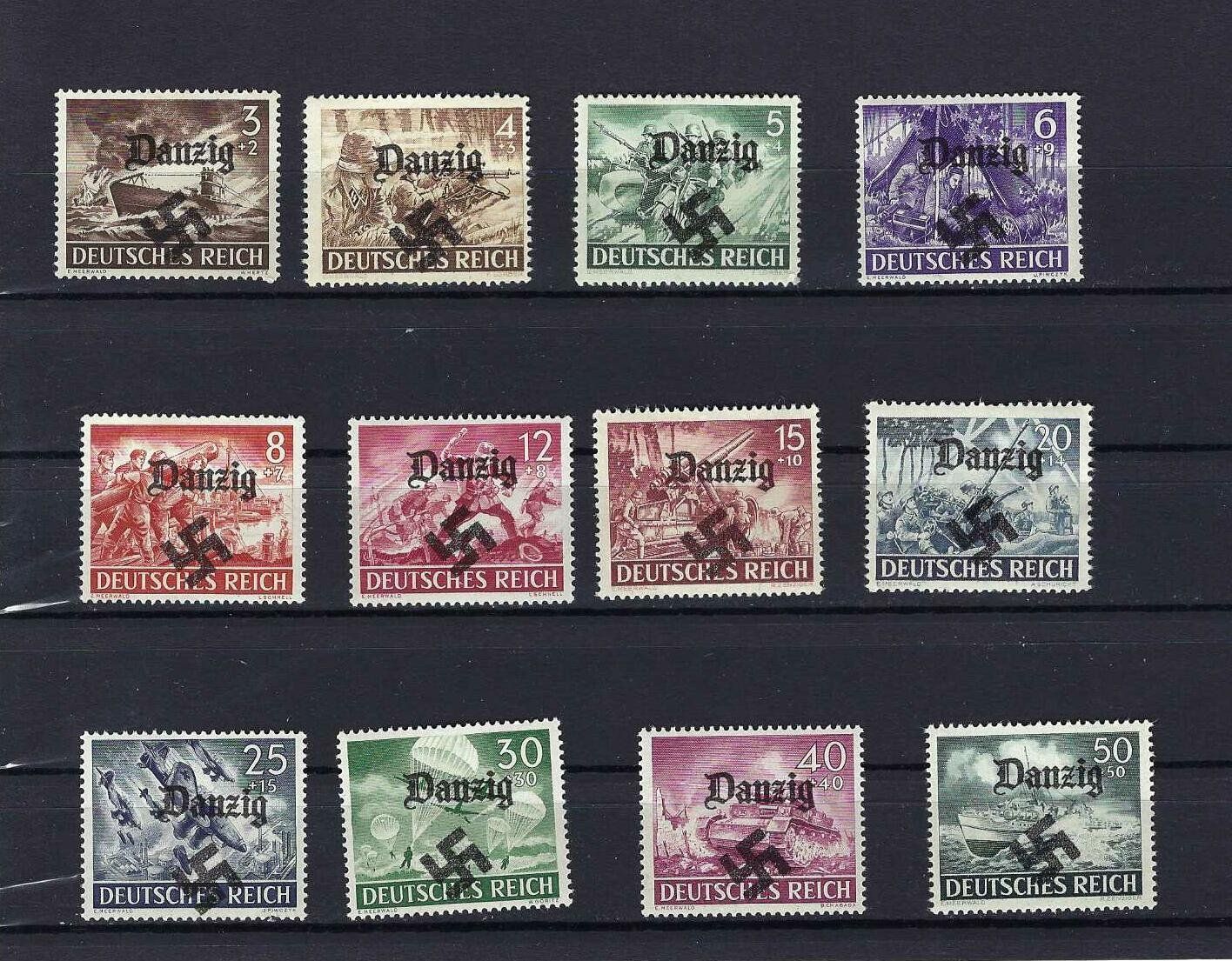Tutti i francobolli: WKII Besetzung Danzig ** – Nuovo e nell'imballaggio originale da Altstätten SG venduto da Nandodax