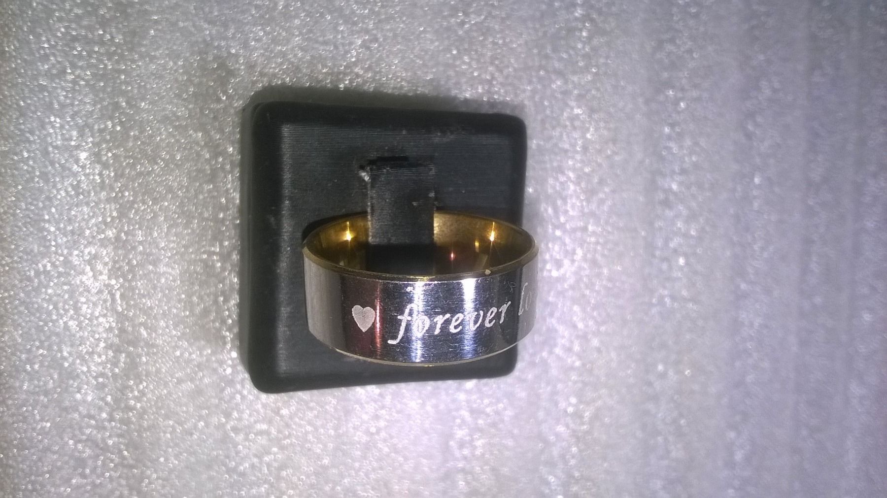 Ringe: RING EDELSTHAL,,,MIT EINES HERZ,,LOVE FOREVER,,,GLANZIG – Neu (gemäss Beschreibung) aus Basel von bijoutrie_4