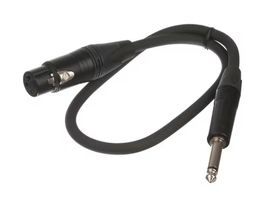 2 Contrik Kabel, XLR M/Klinke 6.3mm 1.5m