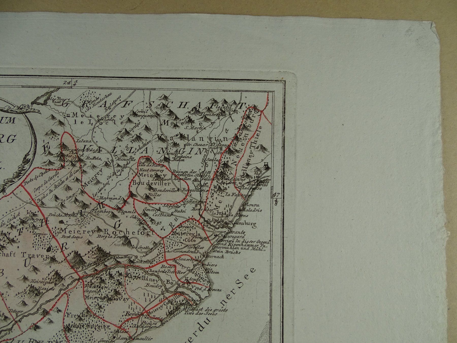 Gravures: NEUENBURG, NEUCHÂTEL, REILLY 1791 – D'occasion à Grüningen par Kartensammler 3