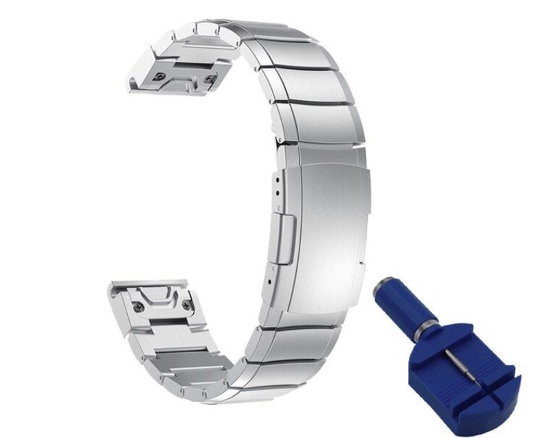 Garmin Smartwatch: Armband Bracelet au Edelstahl Premium für Garmin Watch – Neu und originalverpackt aus Lausanne von WATCH-WORLD 1