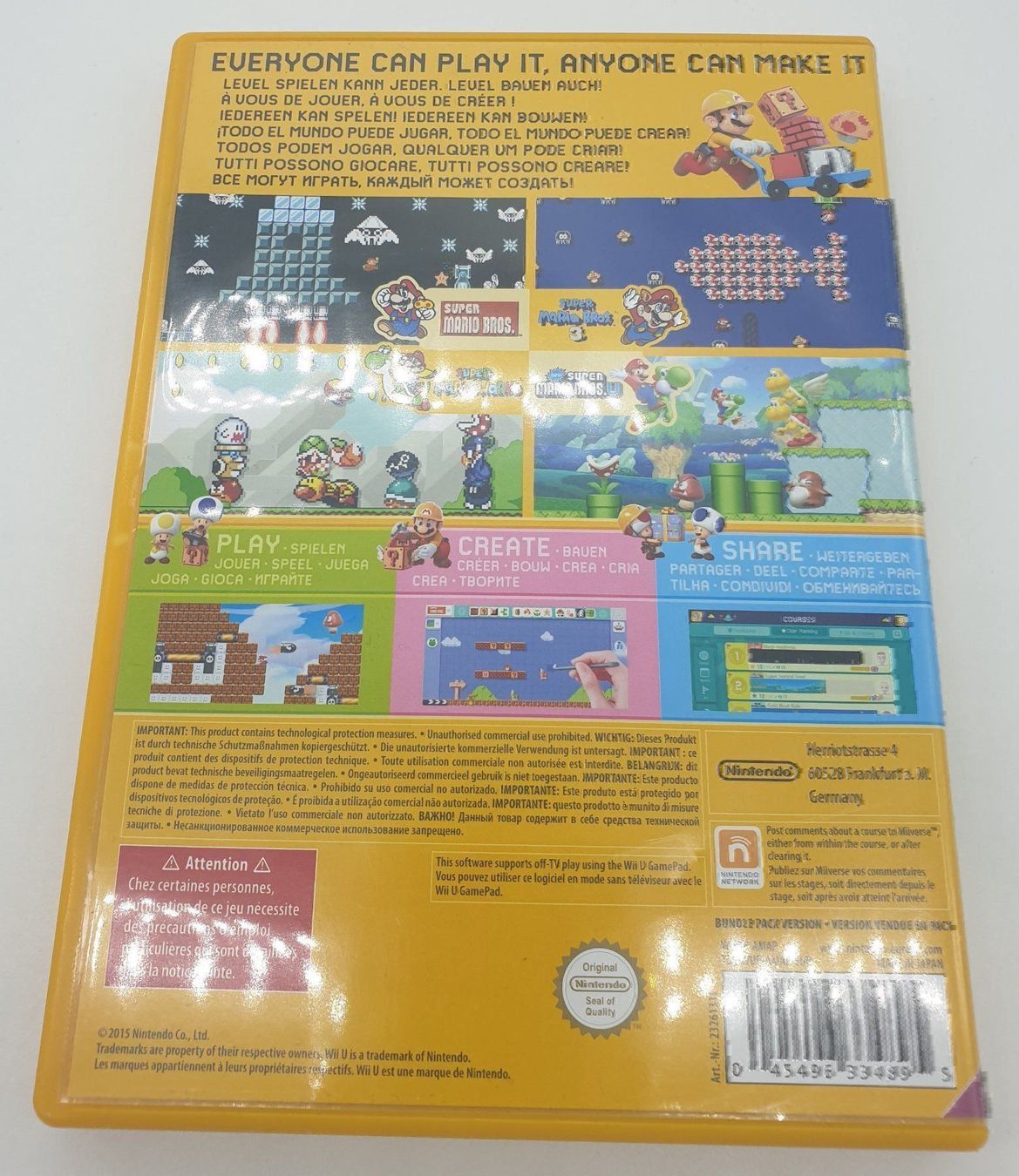 Nintendo Jeux: Super Mario Maker wiiu – D'occasion à Genève par Cardtreasure 2