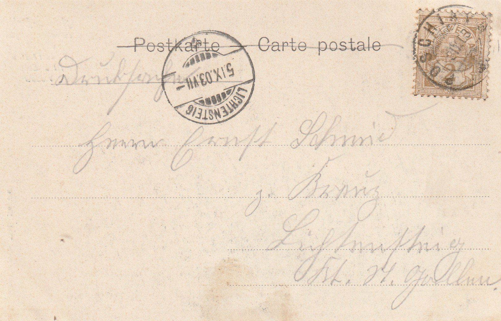 Cartoline postali: 3 verschiedene Ansichtskarten von der Albula Bahn1903 – Usato da Rupperswil venduto da Ema10 5