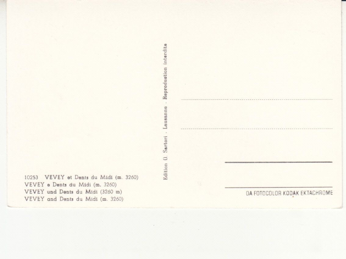 Cartes postales: Vevey ca. 1960 – D'occasion à Bürglen TG par StampGraf 1