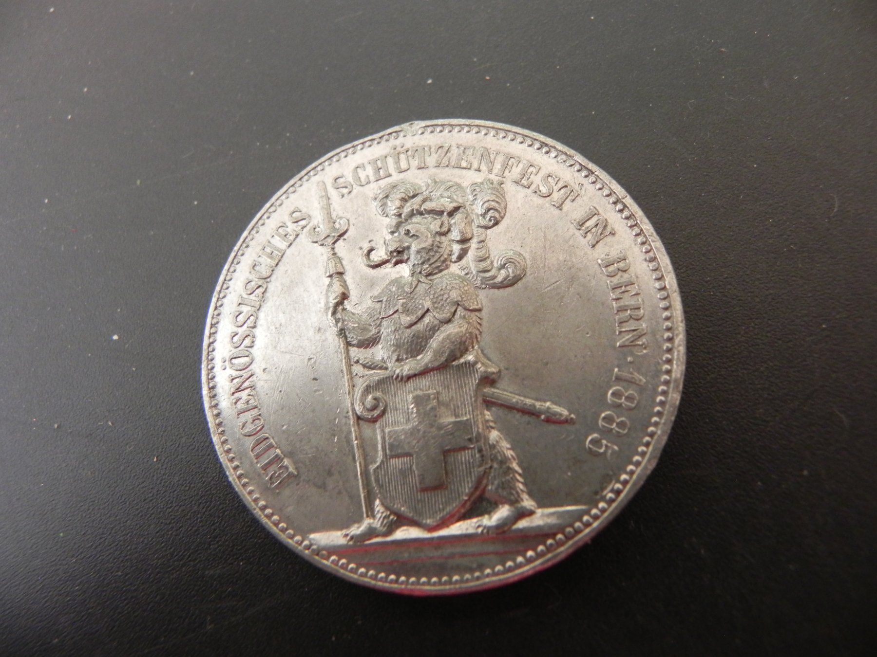 Medaglie: Medaille Eidg. Schützenfest in Bern 1885 – Usato da Biel/Bienne venduto da Gogolozi
