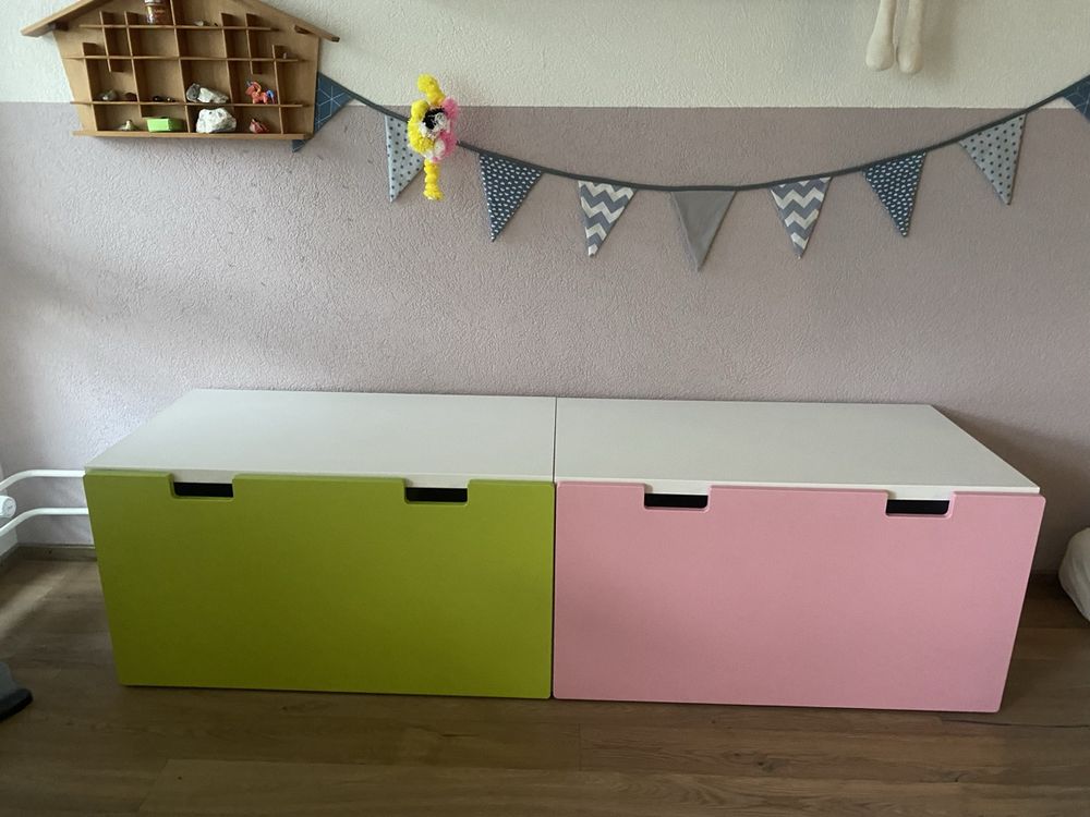 Zwei Bänke mit Schubladen (Ikea Smastad) Kaufen auf Ricardo