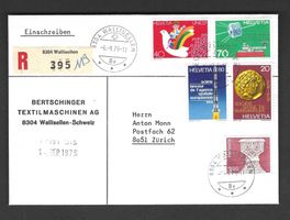 CH FDC  Einschreiben