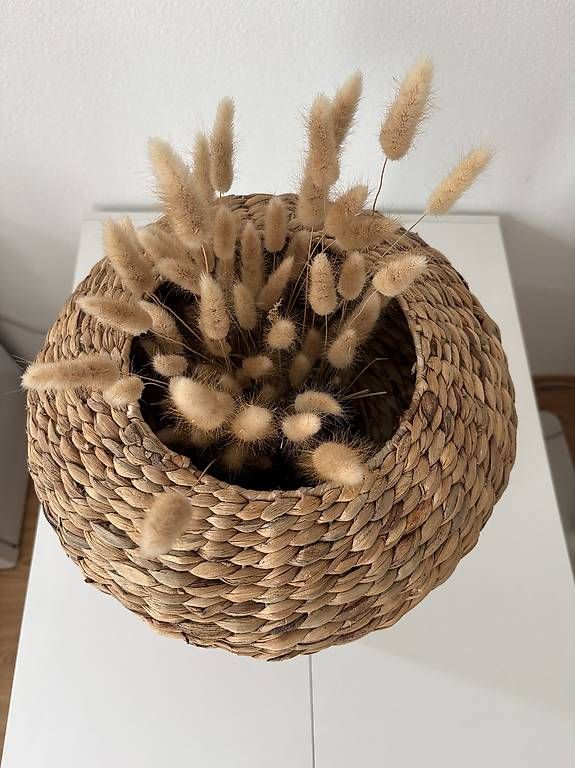 Vasi & Recipienti: Vase en osier avec bouquet de fleurs  – Usato da Conthey venduto da carina.pereira 1