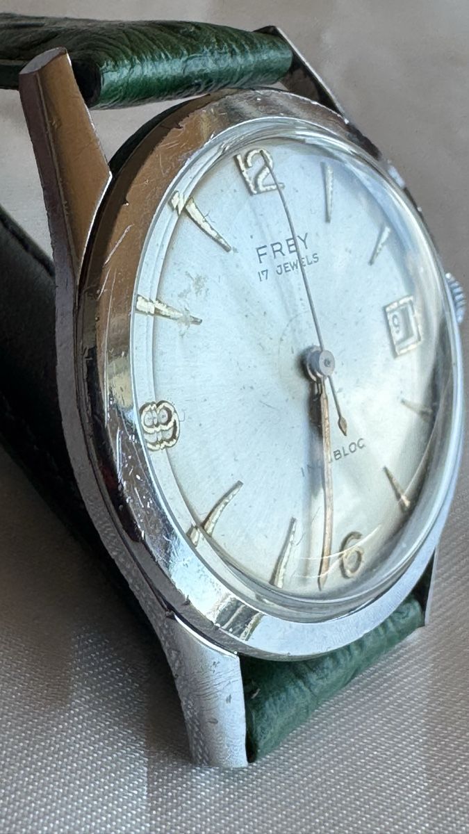 Orologi: Frey Handaufzug Vintage Swiss Made – Usato da Untersiggenthal venduto da TimeandShine 1