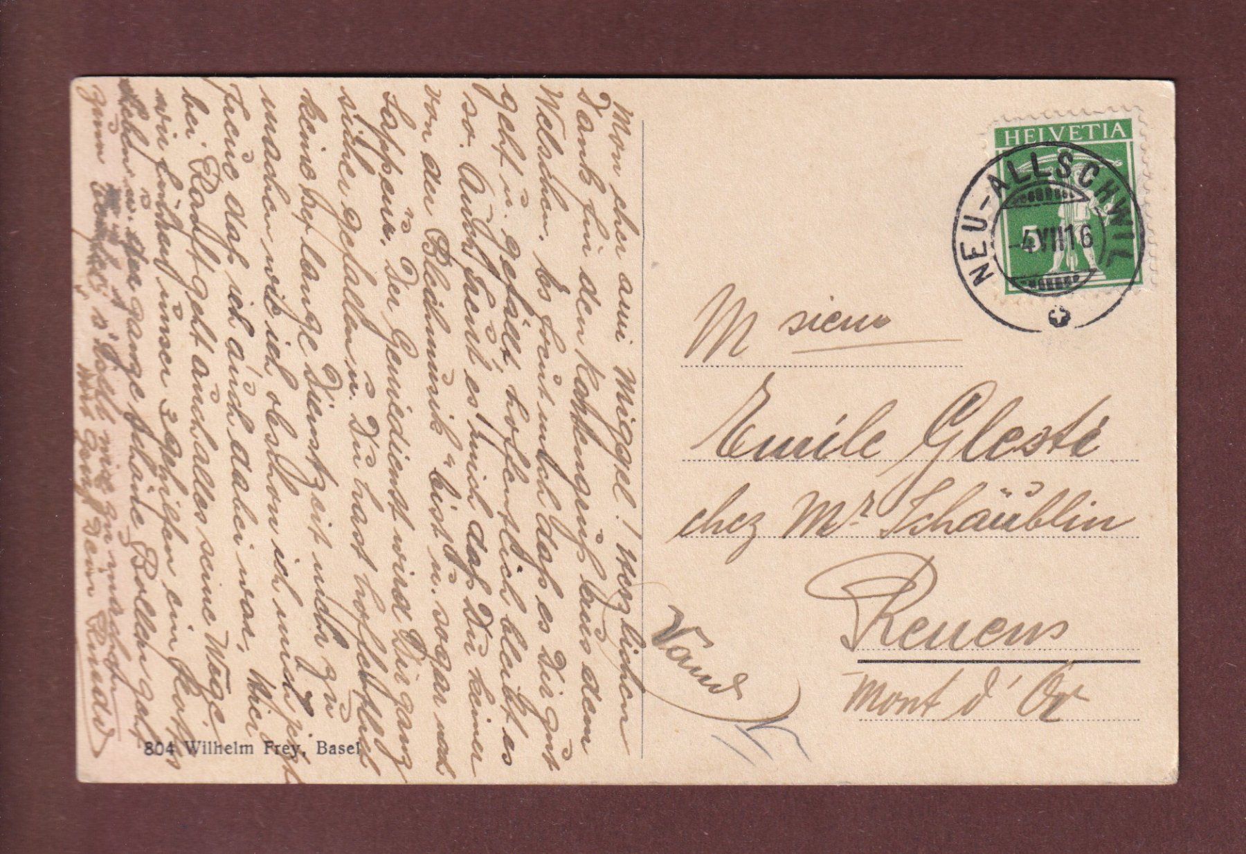 Cartes postales: BASEL - Spalentor - 1916 – D'occasion à Pully par nicecards-shop 1