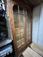 Antiker Vitrinenschrank Eiche ca. 1900 / 210x100x40cm