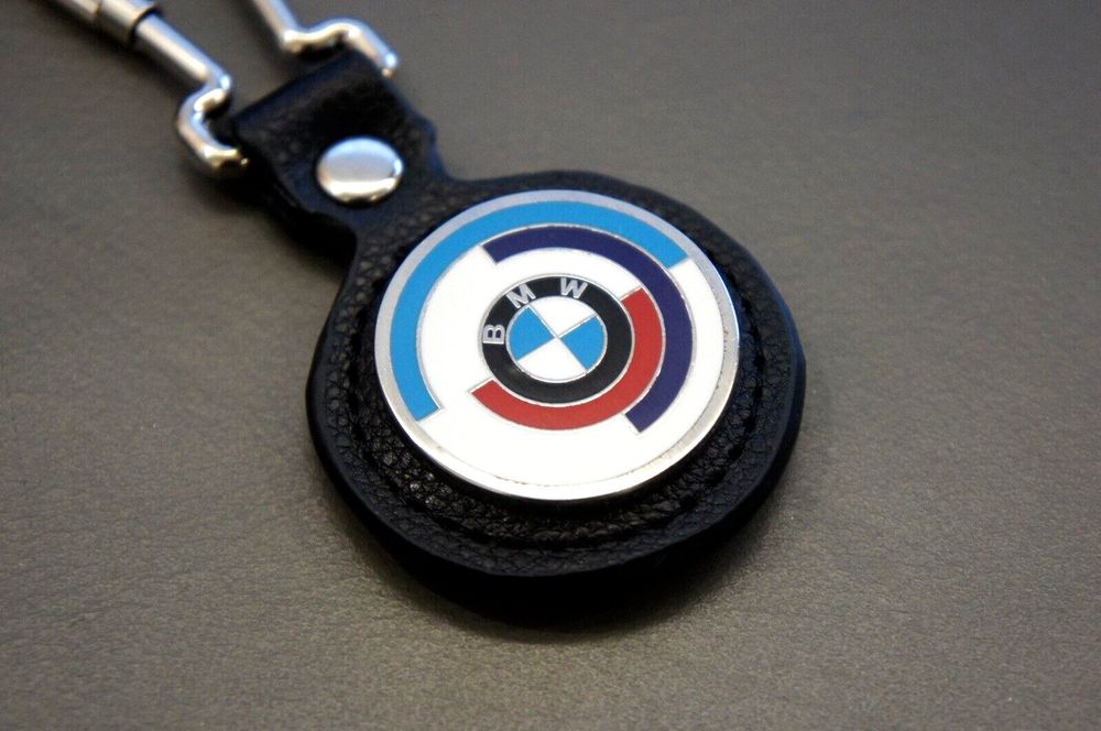 BMW Logo Schlüsselanhänger Metall - Leder