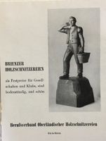 Vintage Reklame, Schnitzereien, Brienz, Berufsverband, 1950