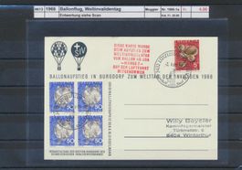 1966 Ballonflug, "Weltinvalidentag"