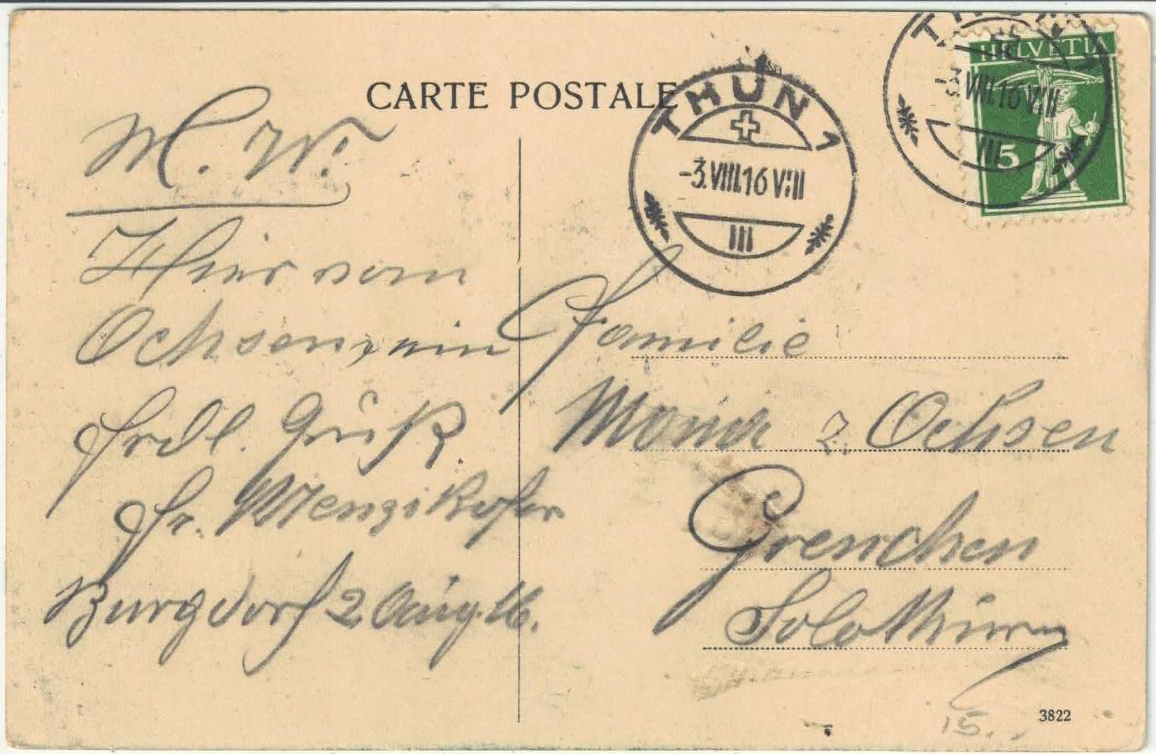 Cartoline postali: Grosshöchstetten - Generalansicht - coloriert – Usato da Ettingen venduto da Kartenplanet 1