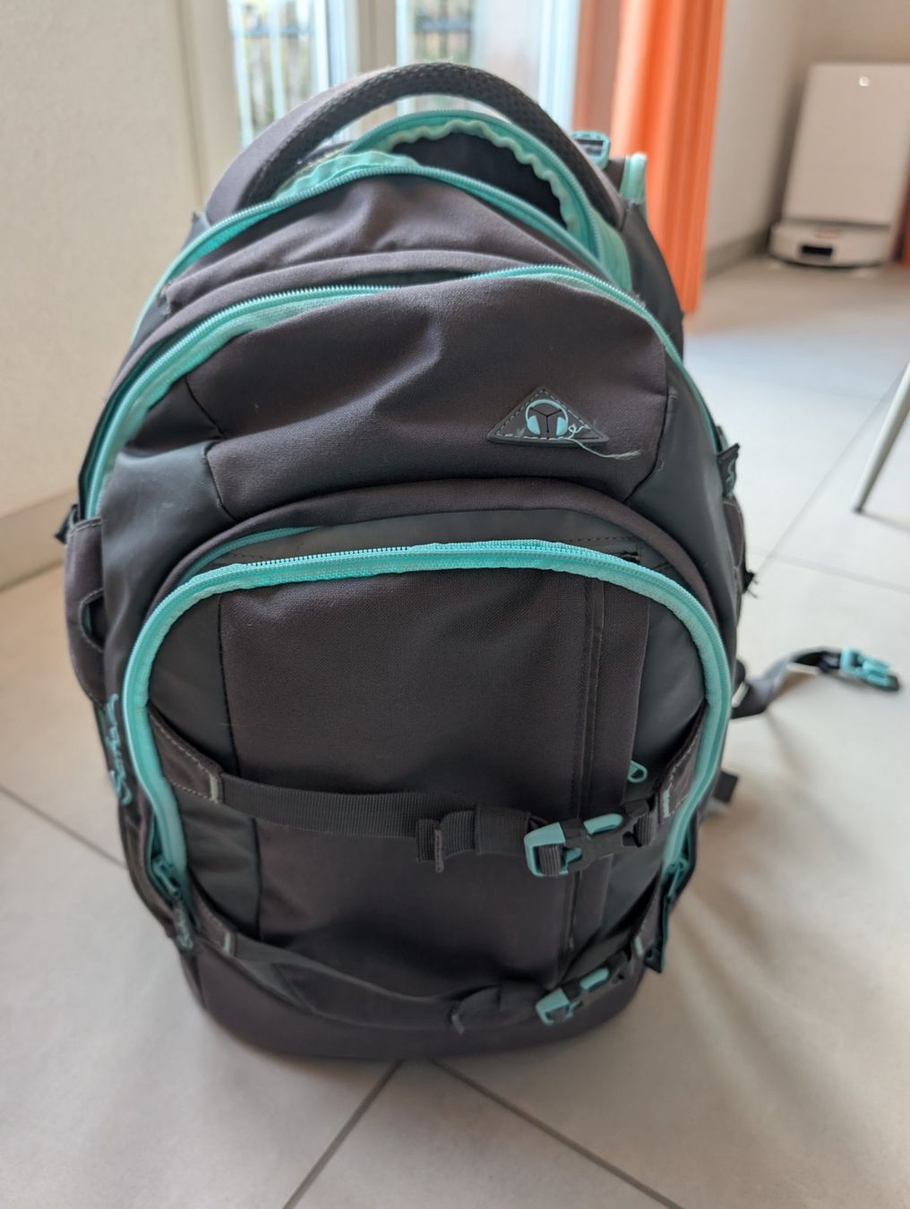 Satch Zaini: Satch Schulrucksack grau-mint – Usato da Dielsdorf venduto da soki67 5
