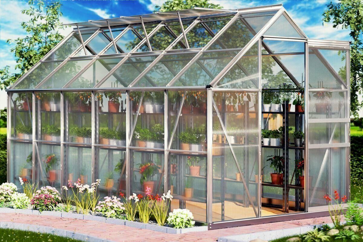 Cabanes de jardin & serres: Gardebruk Gewächshaus 7,2m 380x190cm – Neuf avec emballage d'origine à Bottighofen par zaap 1
