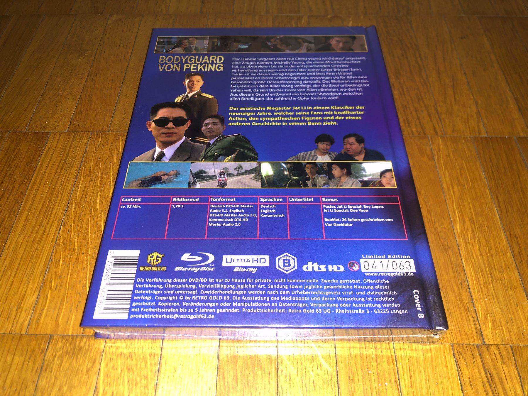 Alle DVDs: Bodyguard von Peking - MEDIABOOK - B - UNCUT – Neu und originalverpackt aus Basel von havsok 1