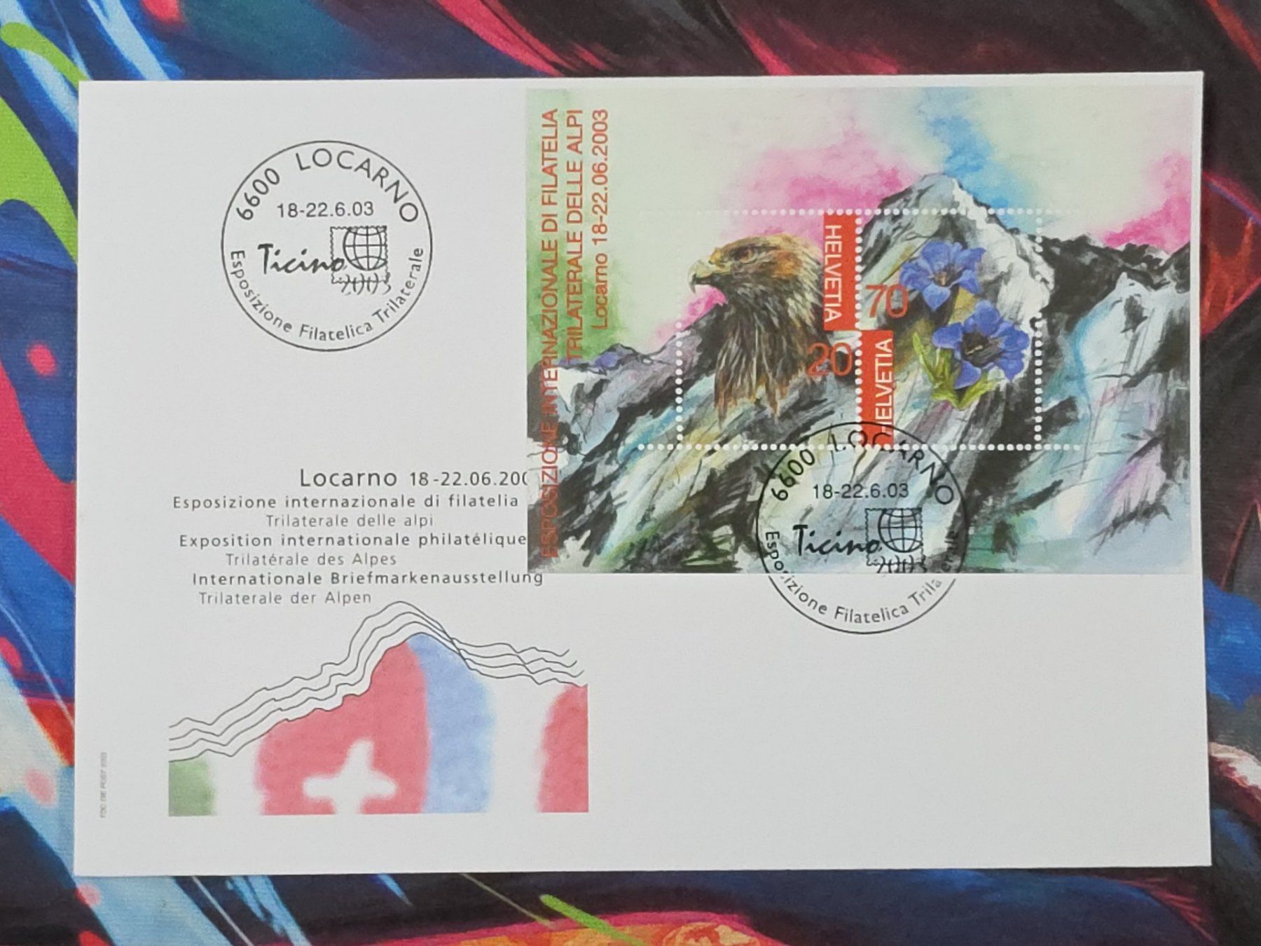 Tutti i francobolli: CL30 Enveloppe + Timbre Suisse 2003 – Usato da Cousset venduto da Patrick_Collections