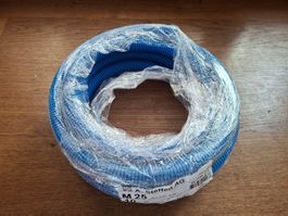 Elektro-Installationsrohr (Wellrohr) M25 blau, Rest ca. 5m
