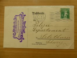Luzern , Hermann Gross, Schlosser Postkarte,1913