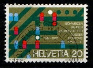 Tutti i francobolli: 1972 - 125 J Schweizer Bahnen – Usato da Schaffhausen venduto da poststamp