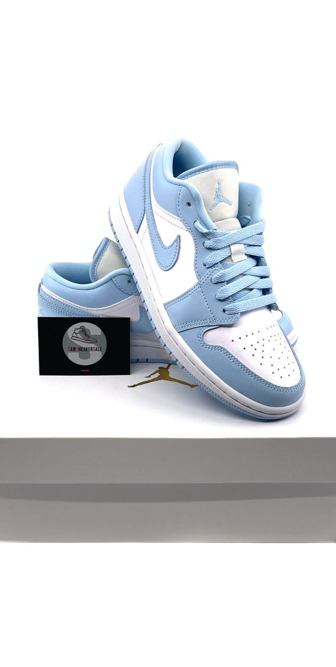 Jordan Scarpe da uomo: Jordan 1 Low White Ice Blue Grösse EU 39 – Nuovo e nell'imballaggio originale da Küsnacht ZH venduto da SamSneakerSale 1
