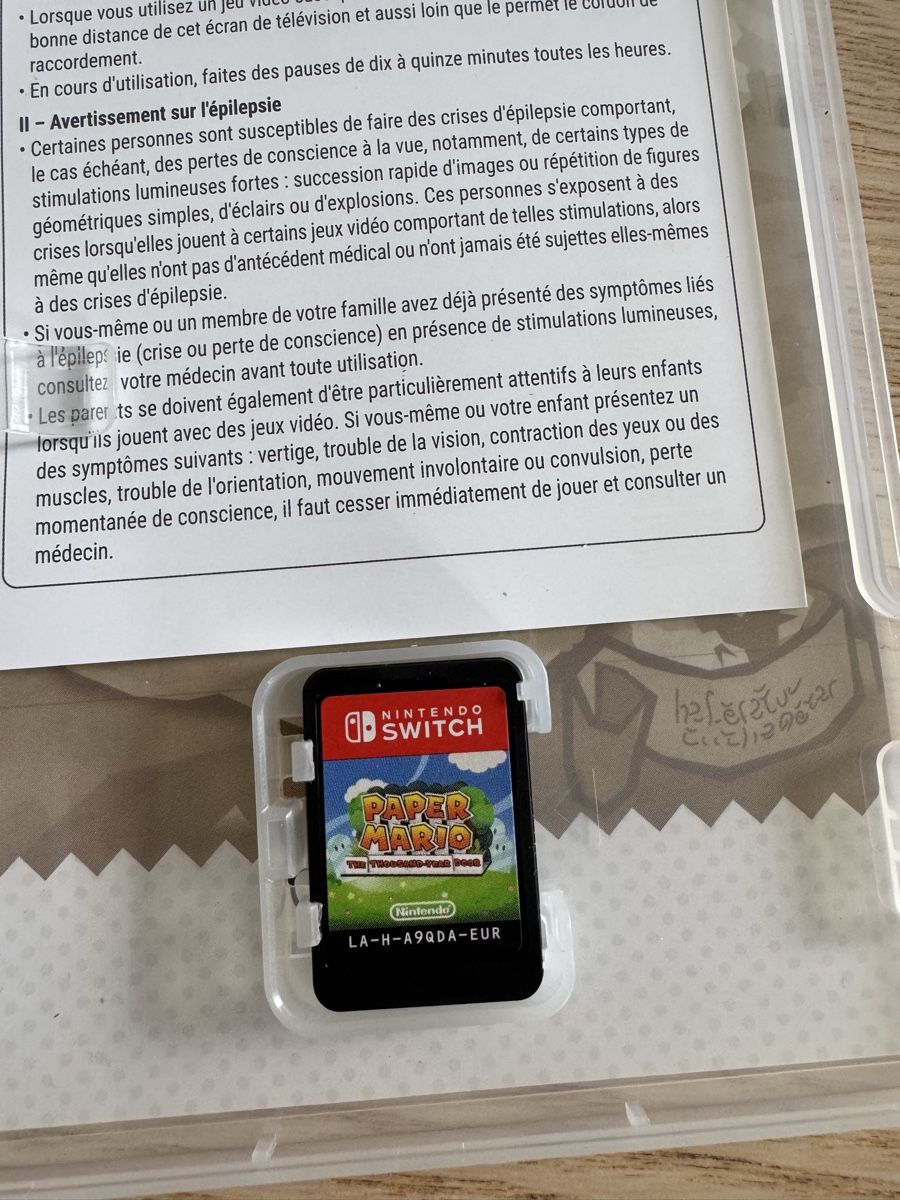 Nintendo Jeux: Papier Mario La Porte Millénaire Switch – D'occasion à Les Reussilles par zha_8z2d 2