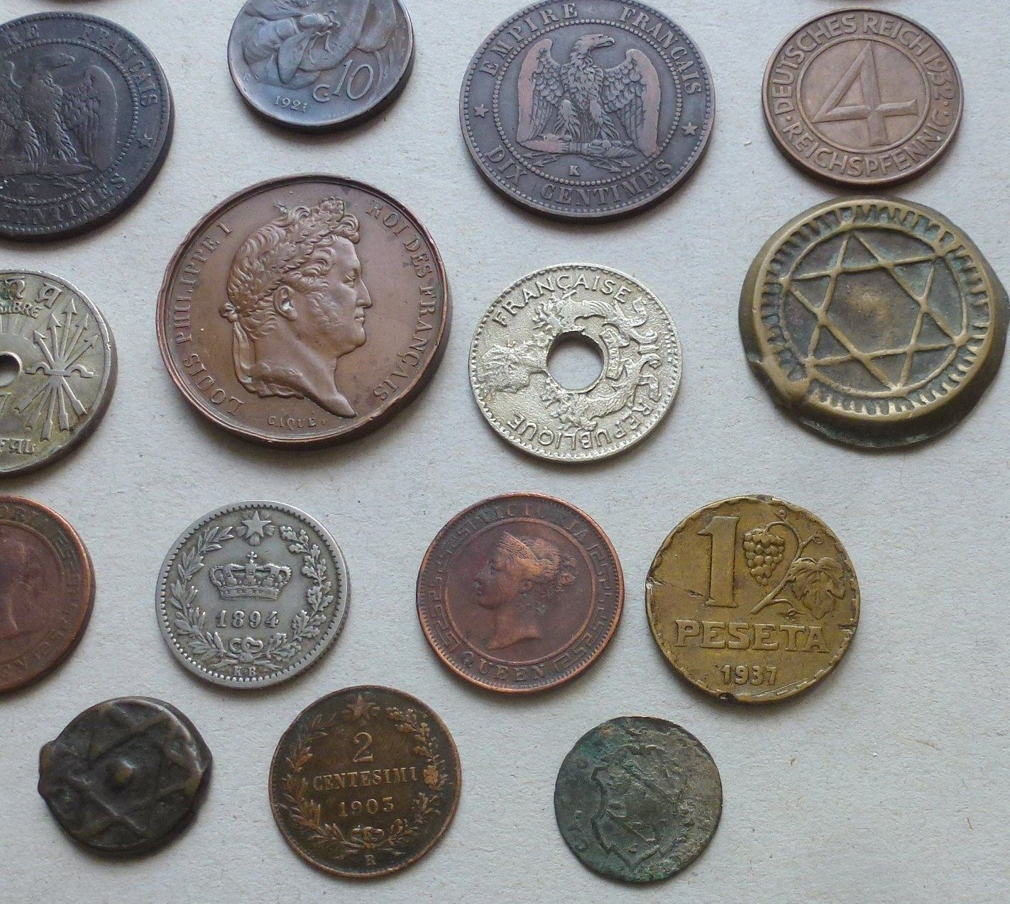 Tutti le monete: Lot ++ 35 Stück alte Münzen ab Römer, gute Werte mit dabei – Usato da Walkringen venduto da Casablanca777 4