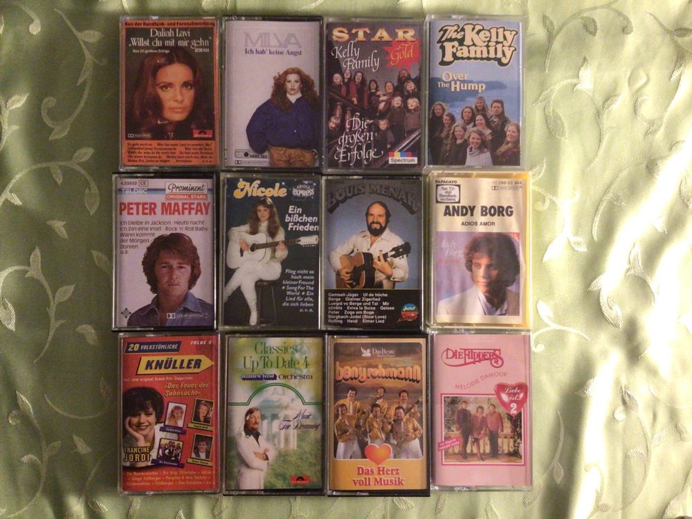 12 MCs, diverse Schlager 70er/80er, in TOP Zustand (Gebraucht) in ...