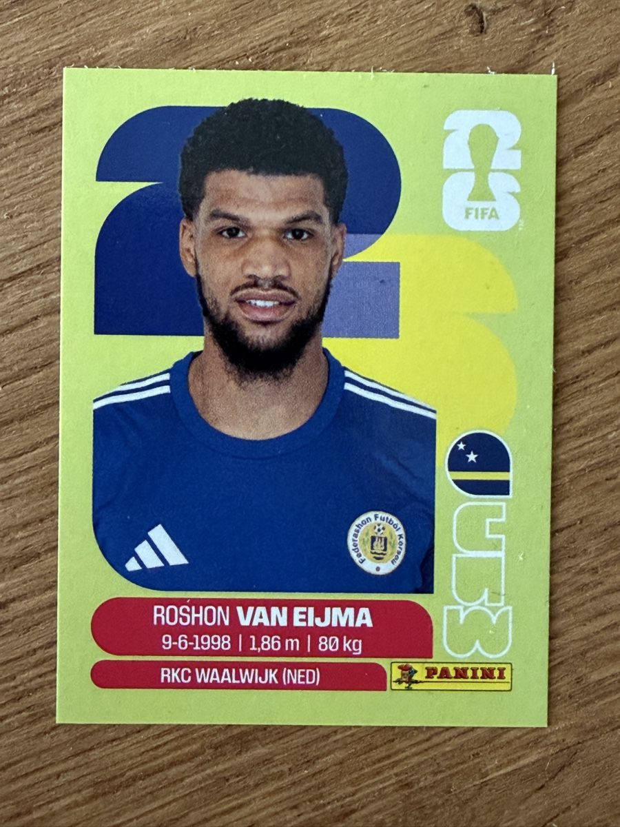 Panini Carte collezionabili: Panini WM 2026 Roshon Van Eijma CUW 7 – Nuovo (secondo la descrizione) da Reinach BL venduto da Pepe2412