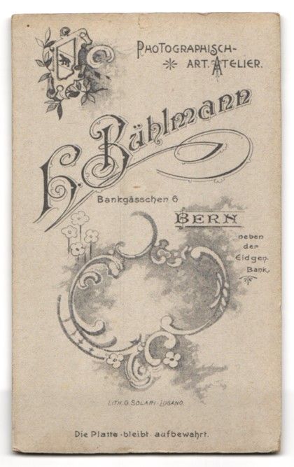Fotografie & Manifesti: Fotografie H. Bühlmann, Bern, Freundlic – Usato da Berlin venduto da bartko-reher 1