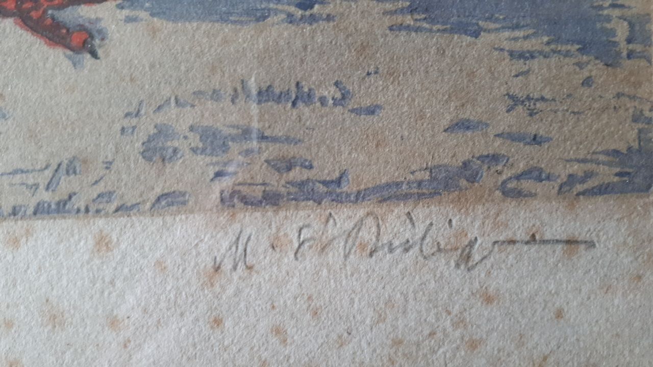 Xilografie: Jugendstil ORIGINAL FARBHOLZSCHNITT SIGNIERT – Usato da Dielsdorf venduto da anabur 2
