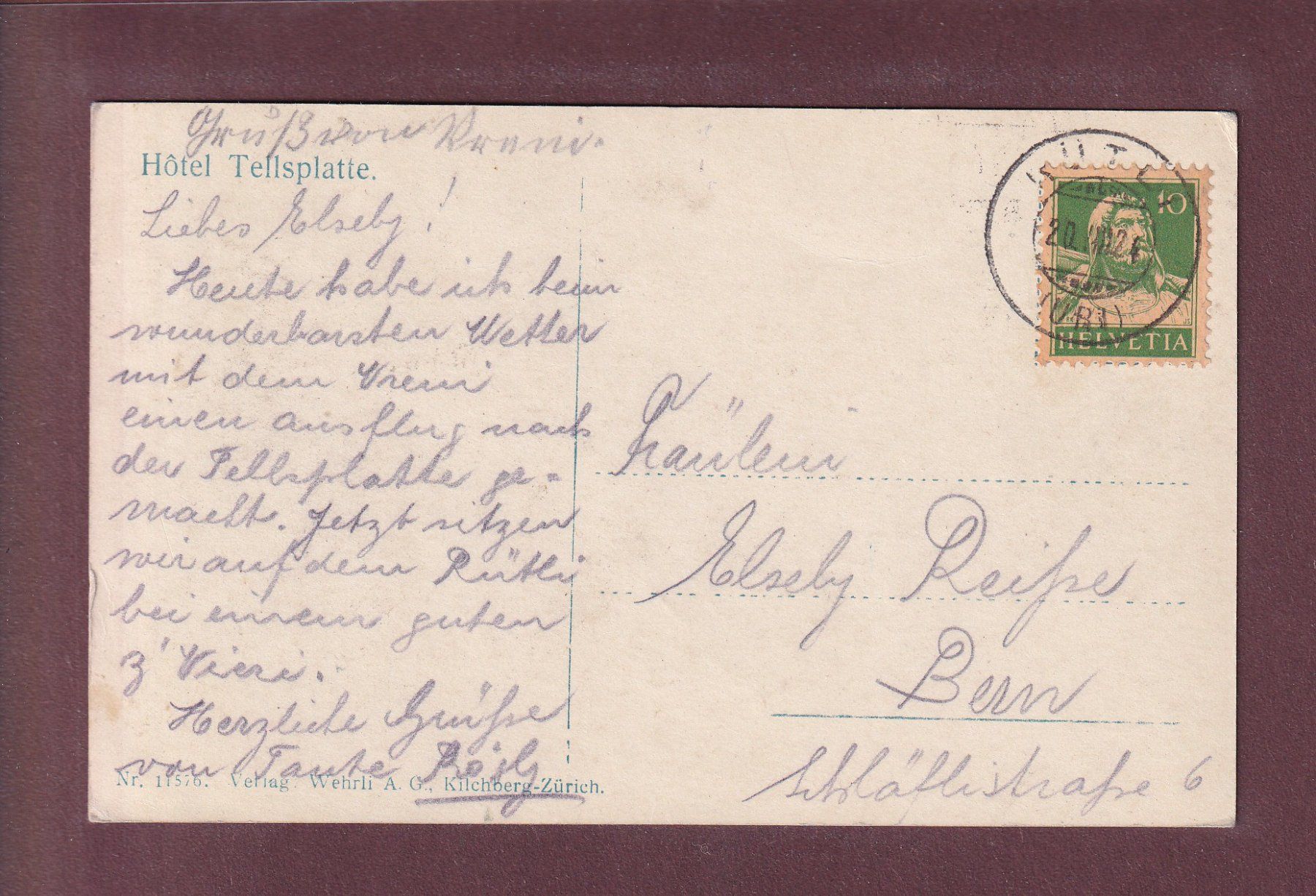 Ansichtskarten: RÜTLISCHWUR - 1924 – Gebraucht aus Pully von nicecards 1