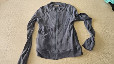 Felpa in cotone Authentic tg.S color grigio-azzurro