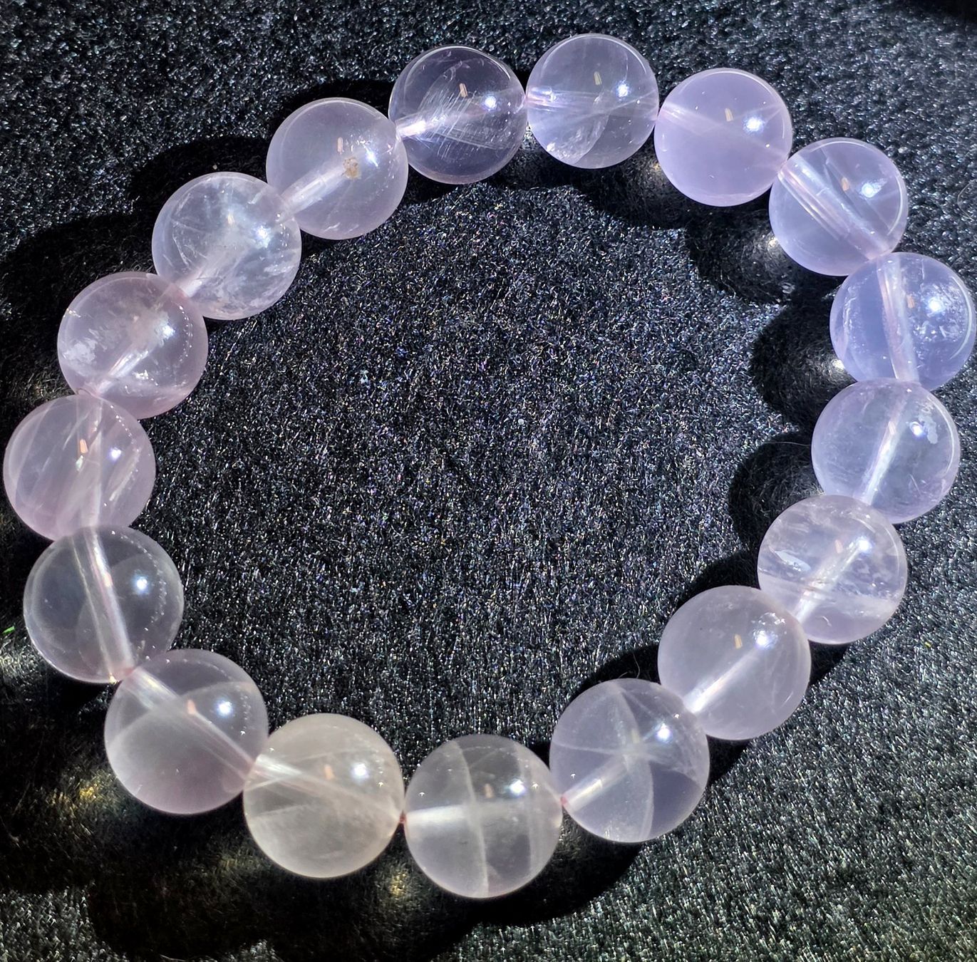 Mineralien & Heilsteine: Starlight Rosenquarz Armband B 11.1mm – Neu und originalverpackt aus Matzingen von Shay_Crystalz
