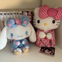 Cinnamoroll + Hello Kitty Japan exclusive Kimono dolls