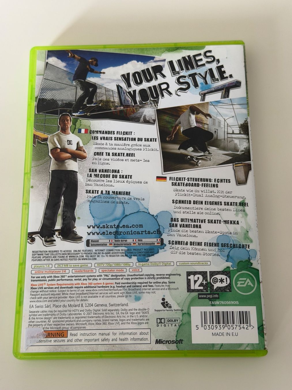 Microsoft Giochi: Xbox 360 Spiel - Skate. – Usato da Altstätten SG venduto da sheamus 1