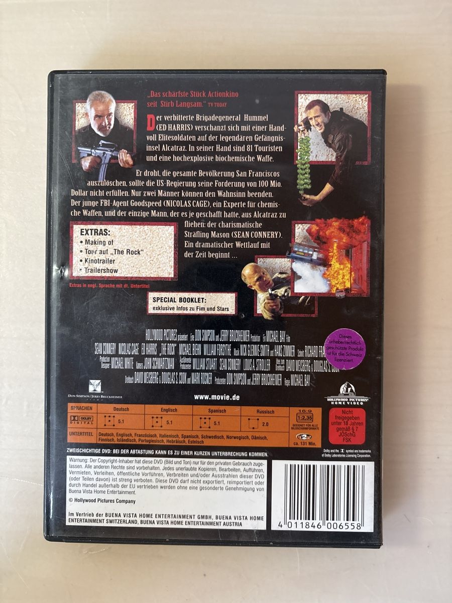 Alle DVDs: The Rock - Entscheidung auf Alcatraz – Gebraucht aus Ruswil von Slivio_ 1