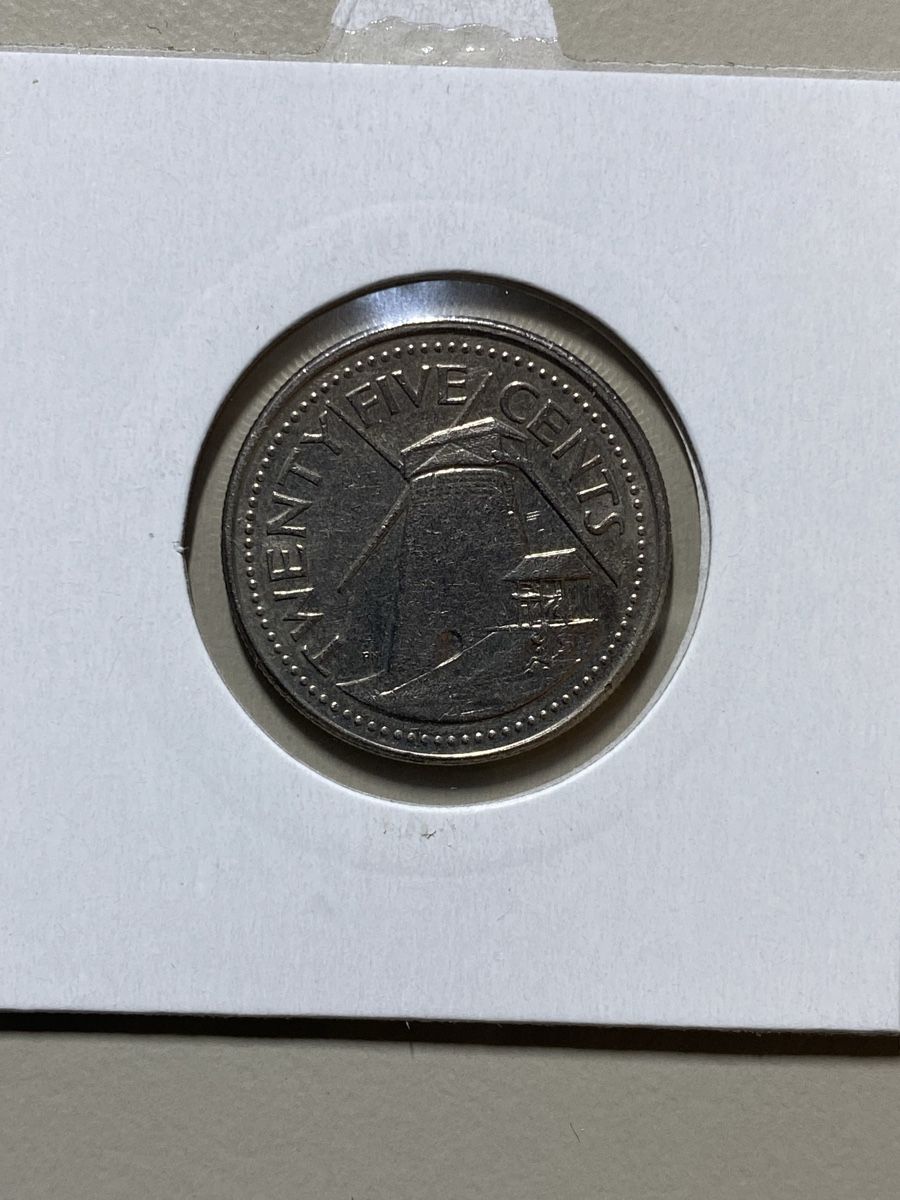 Tutti le monete: Barbades - 25 cents - 1996 – Usato da Payerne venduto da Mike1682 1