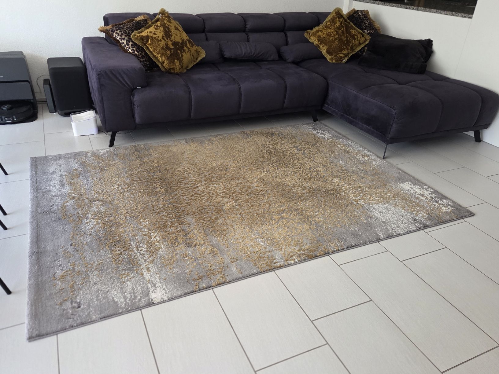 Tappeti: Moderner Teppich, Grau/Gold, 2.3x1.6m – Usato da Bülach venduto da Shyro2000