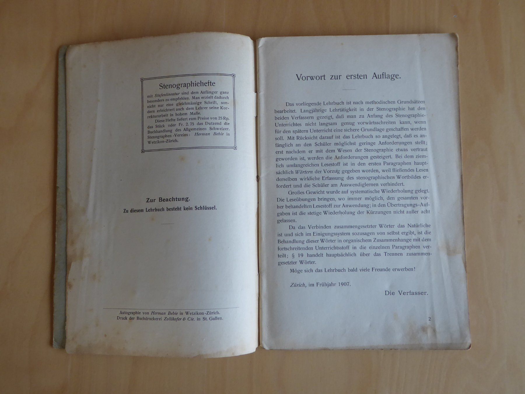 Libri: Methodisches Lehrbuch der Vereinfachten Stenographie – Usato da Aadorf venduto da Dragonfisch 2
